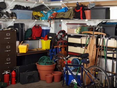 Sorting items for donation and recycling during clearance